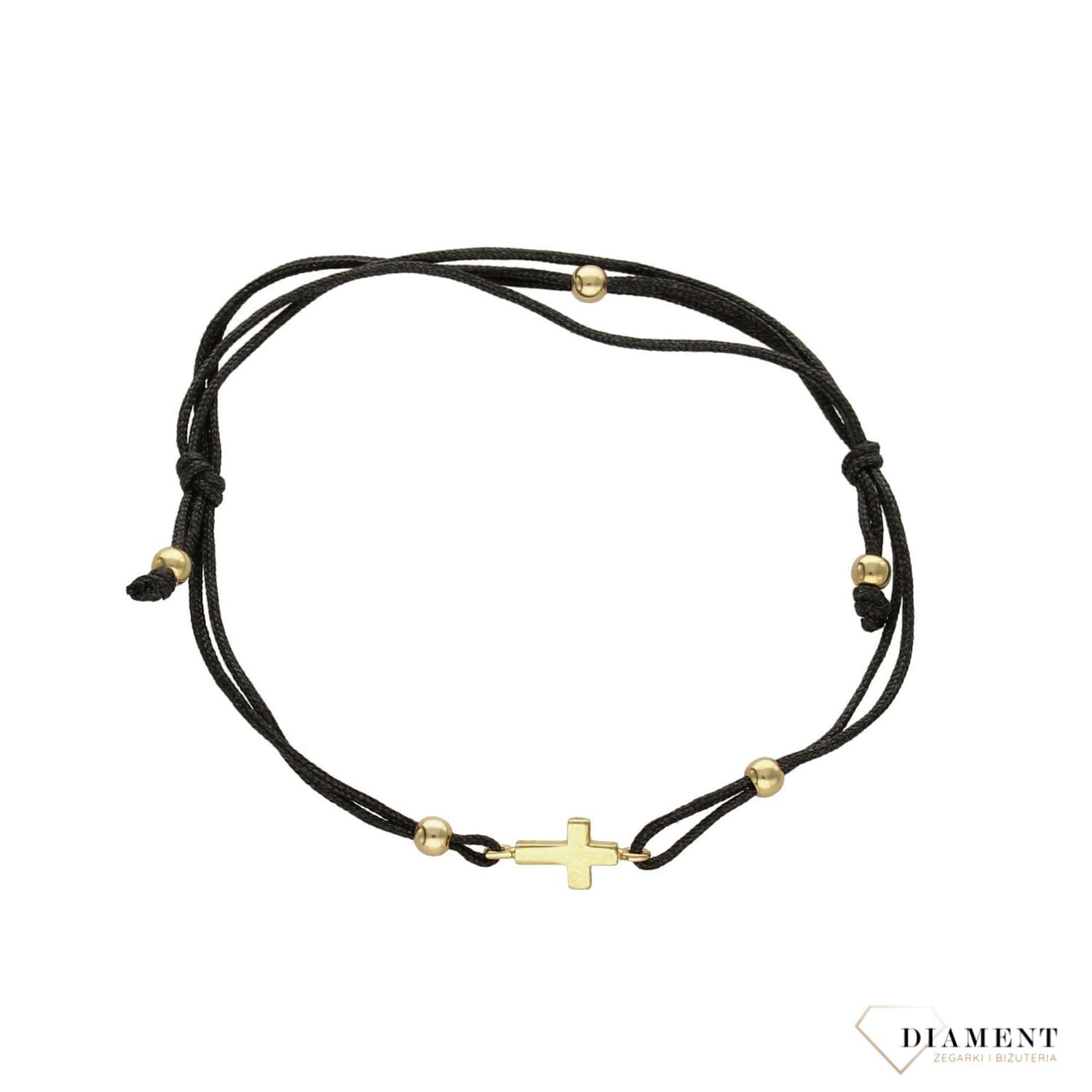 Bransoleta na sznurku 333 krzyżyk BR 3299A.jpg